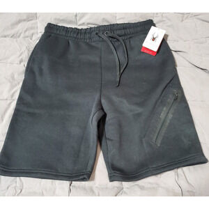 Spyder Mens Large Black Fleece Sweat Shorts Drawstring Lounge Athletic NWT